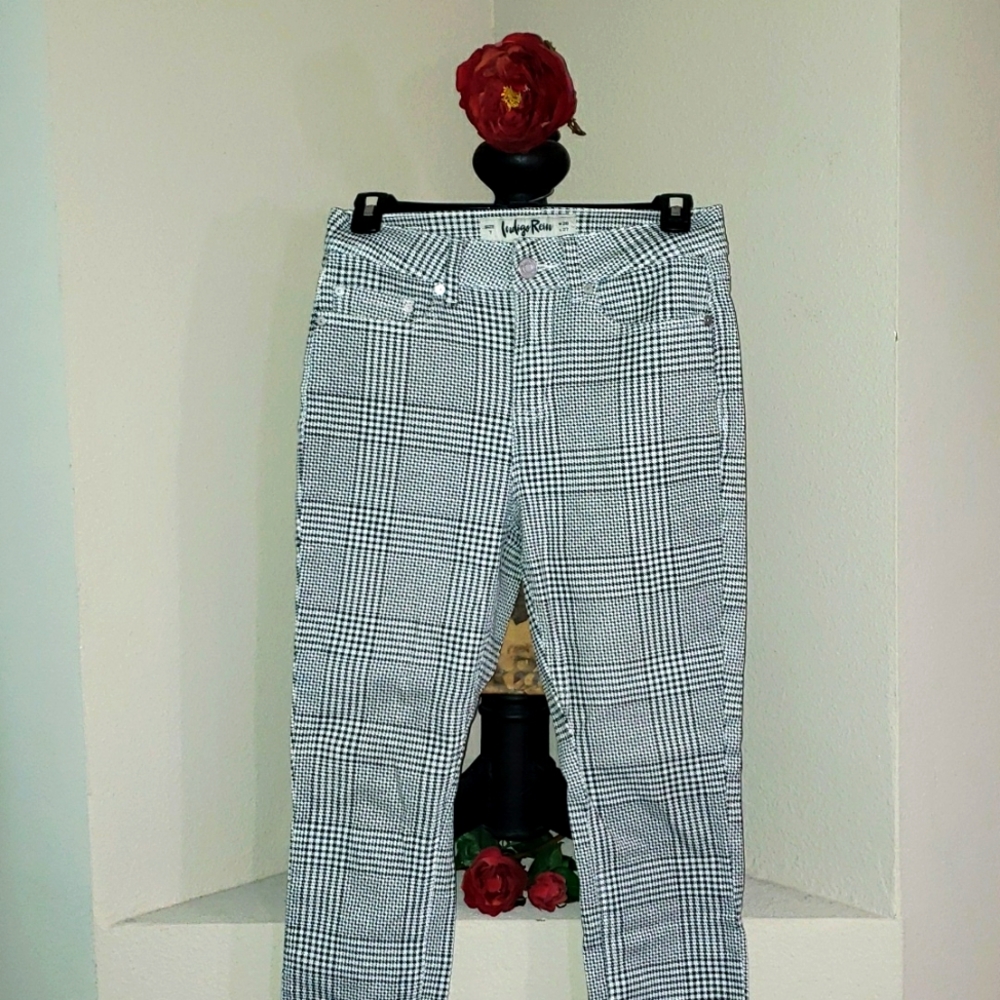 INDIGO REIN JEAN CHECK STRETCH MATERIAL - Picture 2 of 7